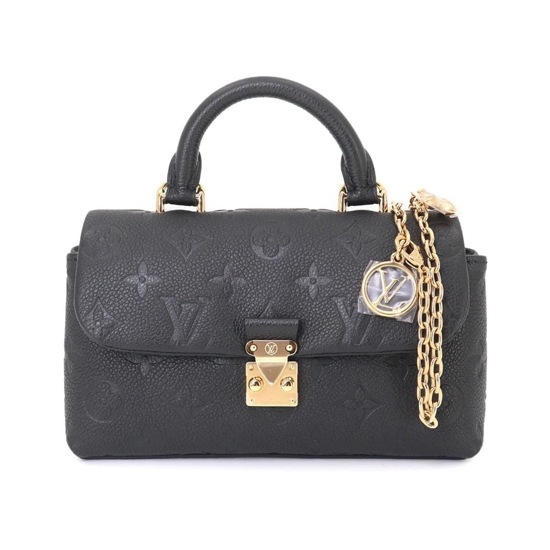Louis Vuitton Monogram Empreinte Nano Madeleine 2-way Hand Chain Shoulder Handbag Leather Black RFID: --- Catalog ---Category: SizeSize (HxWxD): 12.5cm x 19cm x 6cm / 4.92'' x 7.48'' x 2.36''Category: DesignType: HandbagColor: BlackGender: WomenMaterial: Monogram Empreinte , Leather Category: GeneralM