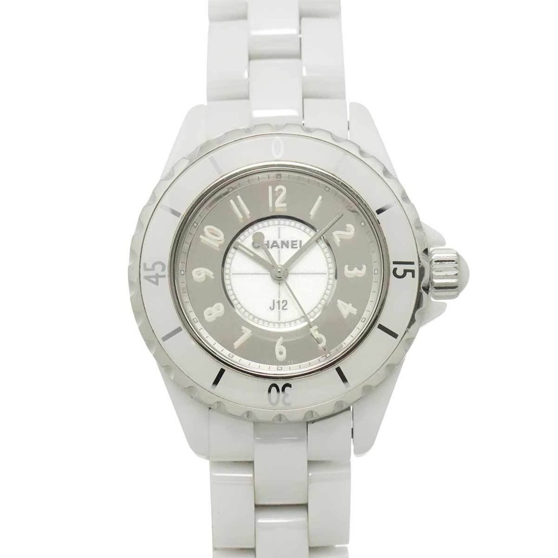 Chanel J12 H4861 Women's Watch, White Ceramic Mirror Finish, Quartz Watch (1 of 8)