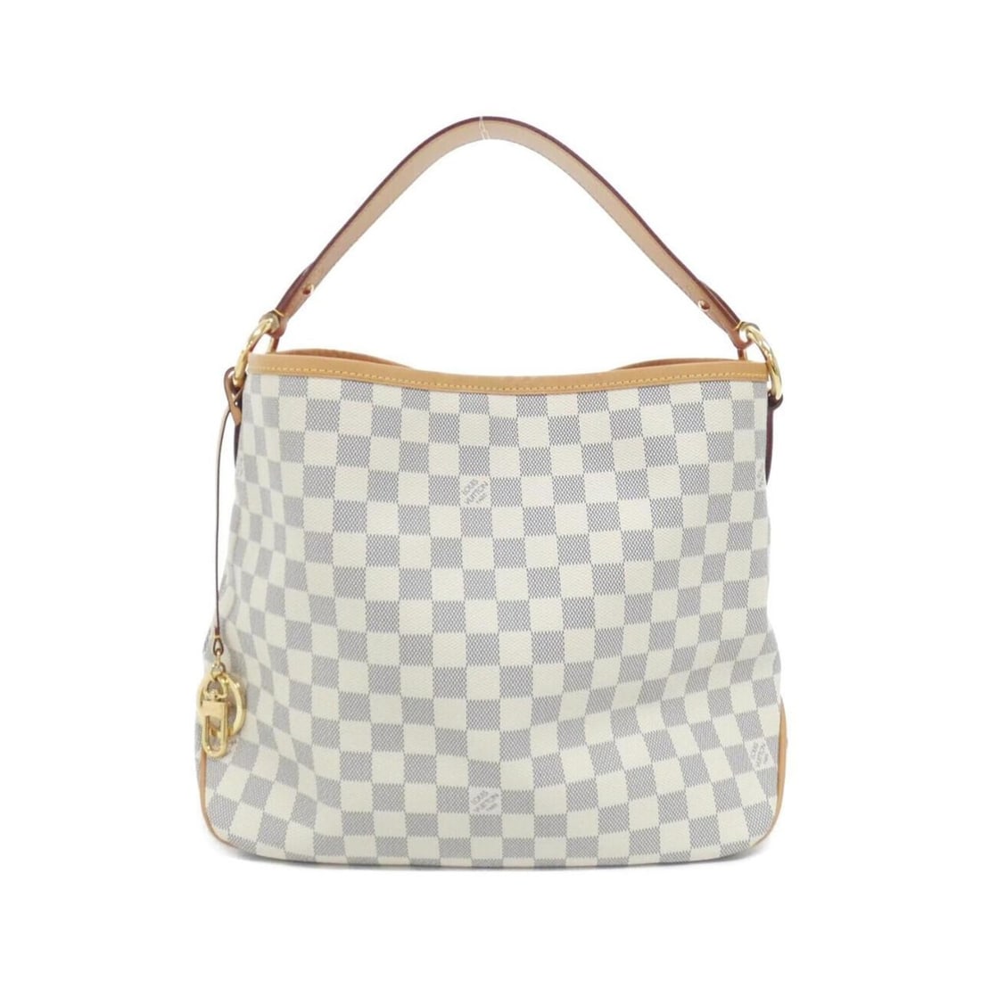 Louis Vuitton Damier Azur Delightful PM N41447 Shoulder Bag: --- Catalog ---Category: SizeSize (HxWxD): 28cm x 38cm x 13cm / 11.02'' x 14.96'' x 5.11''Category: DesignType: Shoulder bagColor: Azur, RoseGender: Men,WomenMaterial: Coated canvas Hardware Color: Go