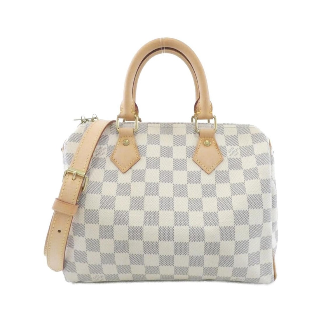 Louis Vuitton Damier Azur Speedy Bandoulière 25cm N40608 Boston Bag: --- Catalog ---Category: SizeSize (HxWxD): 19cm x 25cm x 15cm / 7.48'' x 9.84'' x 5.9''Category: DesignType: Boston bagColor: AzurGender: WomenMaterial: Coated canvas Hardware Color: GoldCategory: Gen