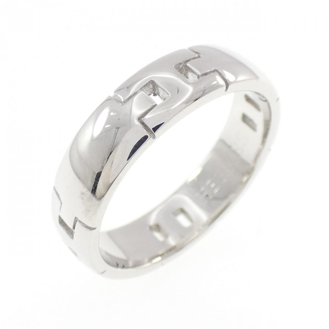 Hermes Hercules Petite Model Ring: --- Catalog ---Category: SizeUS Size: 7Brand Size: 54Category: DesignType: Band ringColor: White goldGender: WomenMaterial: White gold (18K)Category: GeneralBrand: Hermes--- Item List ---Section: Cond