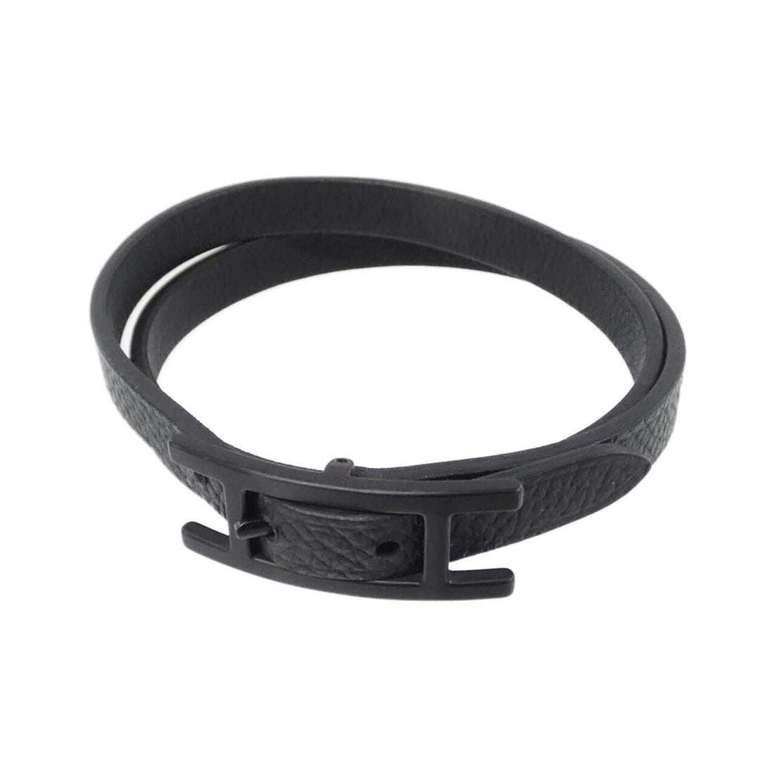 Hermes B-A-P Double Tour So Black 010700CH Bracelet: --- Catalog ---Category: SizeLength: 37cm - 39.6cm / 14.56'' - 15.59''Category: DesignType: Charm braceletColor: BlackGender: WomenMaterial: Epsom leather, Swift leatherCategory: GeneralMPN: 010700CHB