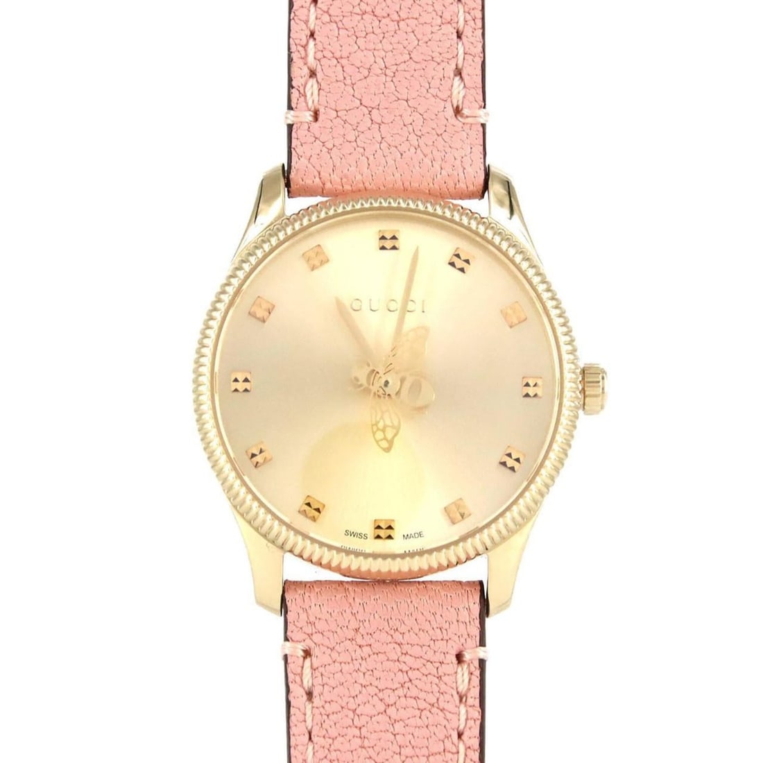 Gucci G-Timeless GP 126.5 Quartz Watch: --- Catalog ---Category: SizeCase Diameter: 29mm / 1.14''Category: DesignType: WristwatchGender: WomenColor (Dial): GoldMaterial (Case): Gold platedCategory: GeneralMPN: 126.5Brand: GucciCategory: Mov