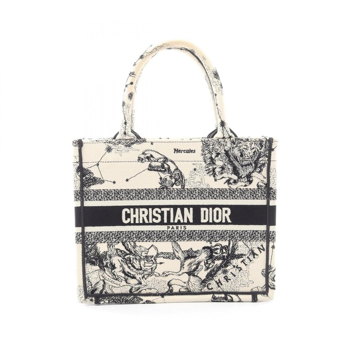 Christian Dior Dior BOOK TOTE Small Zodiac Tote Bag Handbag Canvas Women's Ivory/Black: --- Catalog ---Category: SizeSize (HxWxD): 22cm x 27cm x 13cm / 8.66'' x 10.62'' x 5.11''Category: DesignType: Handbag, Tote bagColor: Black, IvoryGender: WomenMaterial: Canvas Category: GeneralBrand: