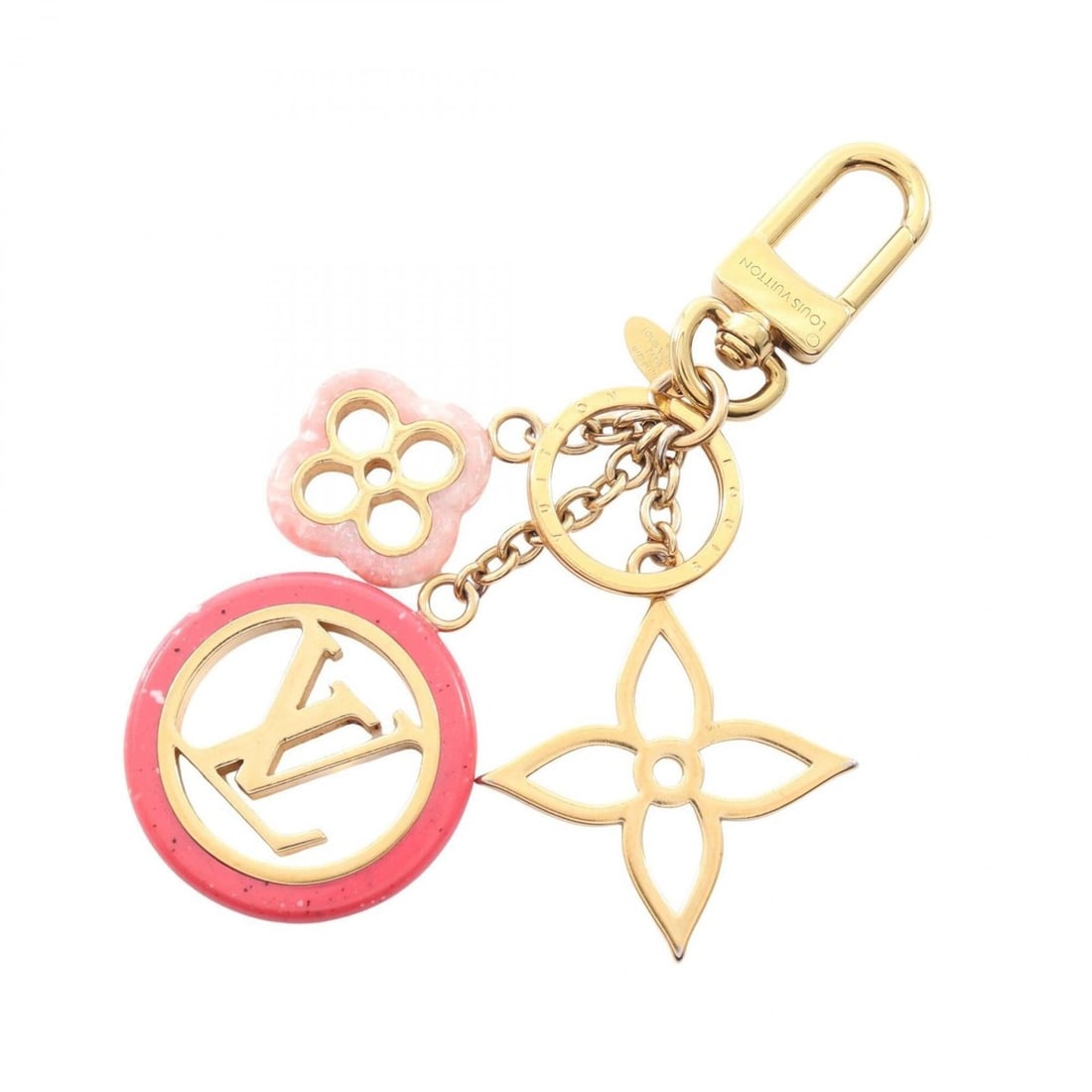 Louis Vuitton Portefeuille Color Line Charm Accessory GP Women's Gold/Pink M64525: --- Catalog ---Category: DesignType: Handbag charmColor: Gold, PinkGender: WomenMaterial: Gold platingCategory: GeneralMPN: M64525Brand: Louis Vuitton--- Item List ---Section: ConditionRanking: Rank A