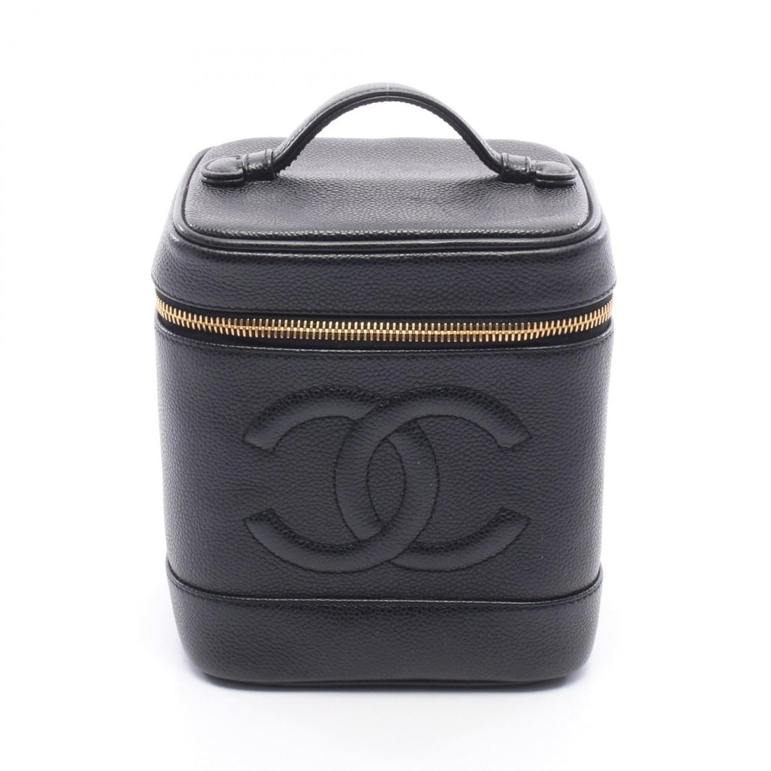 Chanel Coco Mark Handbag, Caviar Leather (Grained Calfskin), Women's, Black, A01998: --- Catalog ---Category: SizeSize (HxWxD): 17cm x 15cm x 12cm / 6.69'' x 5.9'' x 4.72''Category: DesignType: Handbag, Vanity bagColor: BlackGender: WomenMaterial: Grained Calfskin Category: GeneralMPN