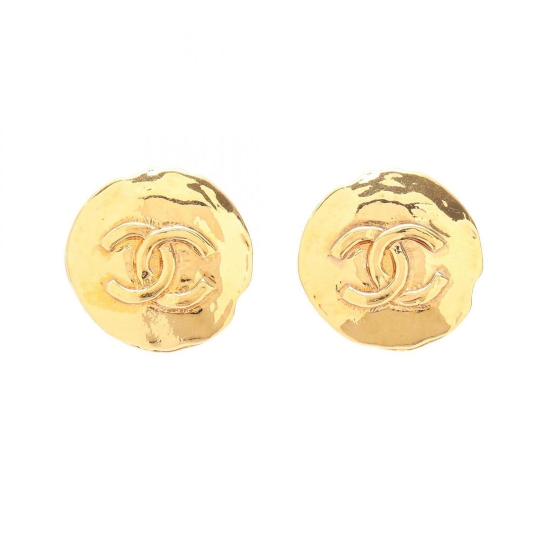 Chanel Coco Mark Earrings, Gold Plated (GP), Women's, Tone: --- Catalog ---Category: SizeSize (HxWxD): 26.00mm x 26.00mm / 1.02'' x 1.02''Category: DesignType: Clip earringsColor: GoldGender: WomenMaterial: Gold platingCategory: GeneralBrand: Chanel--- Item Li