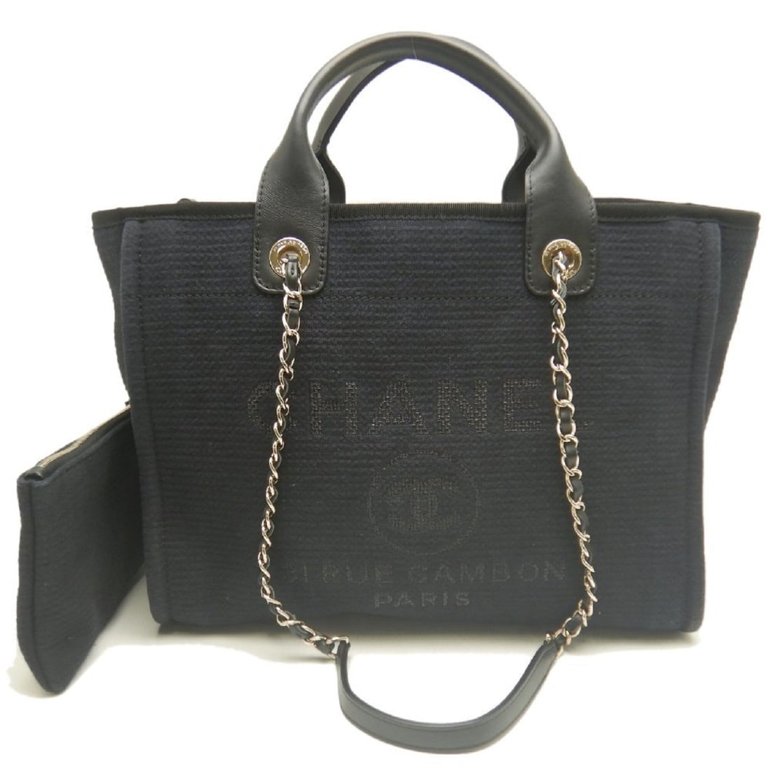 CHANEL Deauville MM AS3257 Tote Bag, Canvas x Leather, Black, Women's, 254029: --- Catalog ---Category: SizeSize (HxWxD): 28cm x 35cm x 16cm / 11.02'' x 13.77'' x 6.29''Category: DesignType: Tote bagColor: BlackGender: WomenMaterial: Canvas , Leather Category: GeneralBrand: Chan
