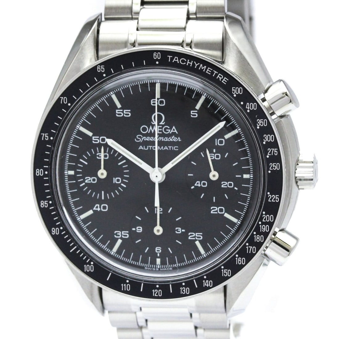 OMEGA Speedmaster Automatic Steel Mens Watch 3510.50 Polished: --- Catalog ---Category: SizeCase Diameter: 39mm / 1.54''Category: DesignType: WristwatchStyle: SportGender: MenColor (Dial): BlackMaterial (Band): Stainless steelMaterial (Case): Stainless steelCateg