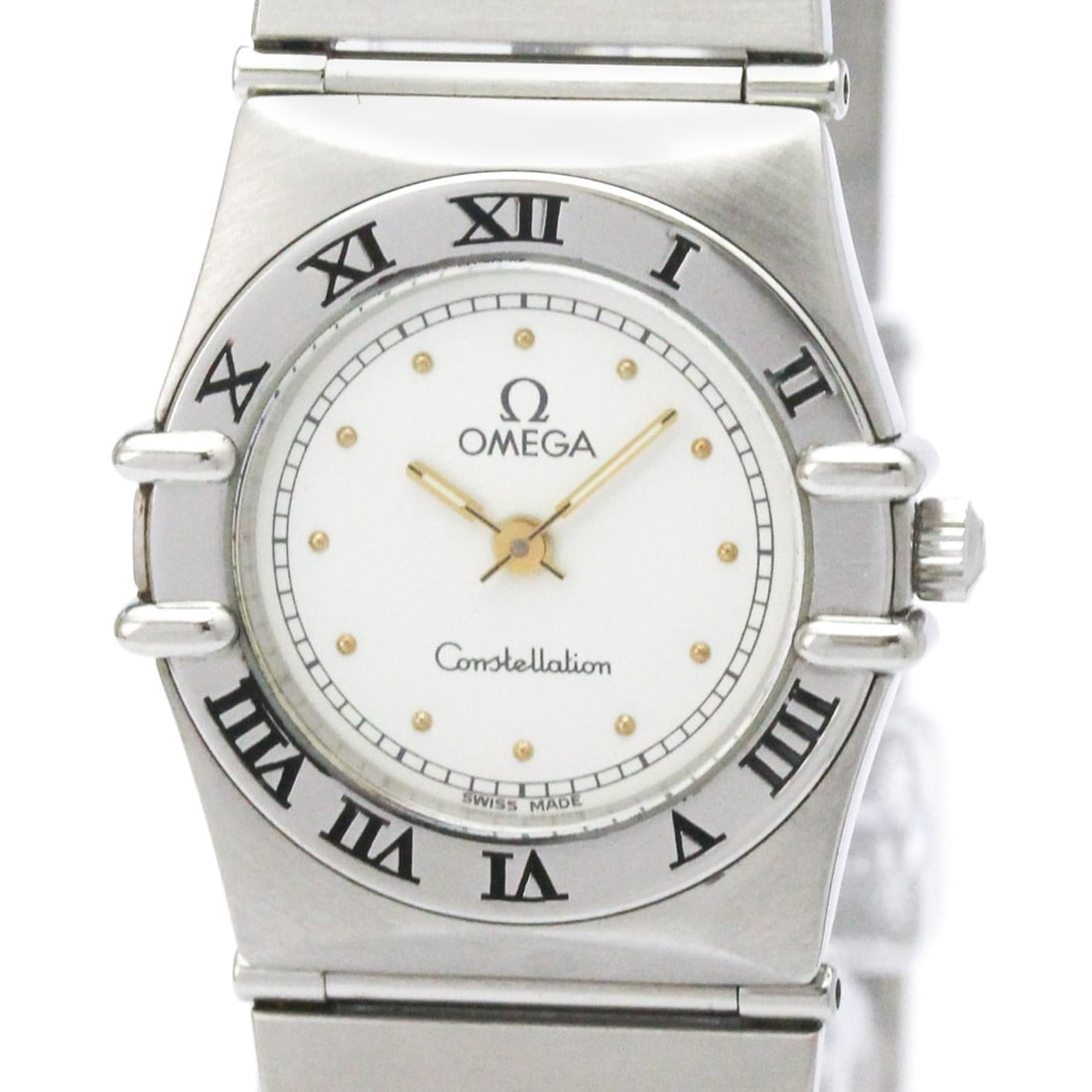 OMEGA Constellation Stainless Steel Ladies Watch 795.1080 Polished: --- Catalog ---Category: SizeCase Diameter: 22mm / 0.87''Category: DesignType: WristwatchStyle: Dress/FormalGender: WomenColor (Dial): WhiteMaterial (Band): Stainless steelMaterial (Case): Stainless s