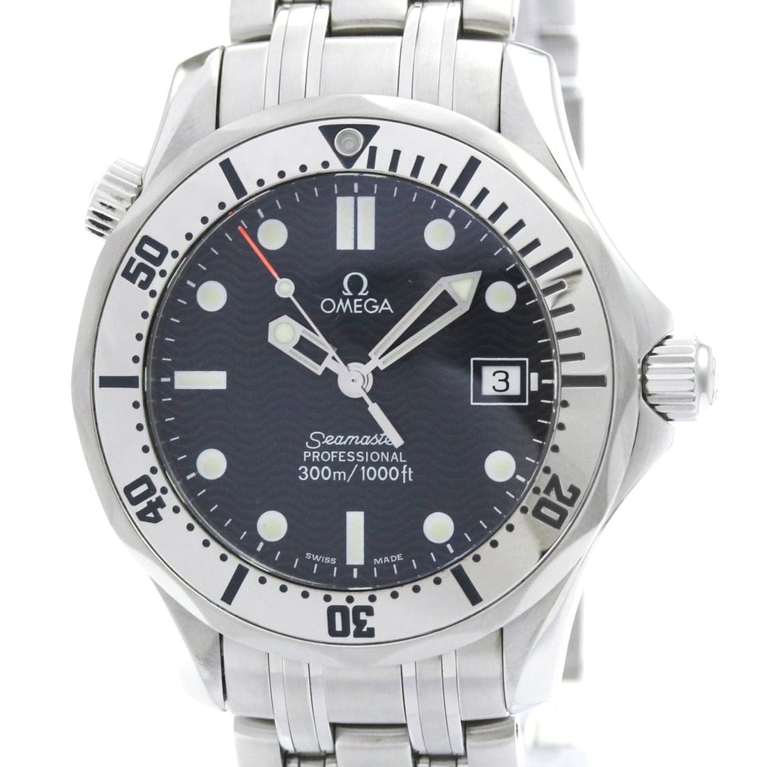 OMEGA Seamaster Professional 300M Steel Mid Size Watch 2562.80 Polished: --- Catalog ---Category: SizeCase Diameter: 36mm / 1.42''Category: DesignType: WristwatchStyle: SportGender: MenColor (Dial): BlueMaterial (Band): Stainless steelMaterial (Case): Stainless steelCatego