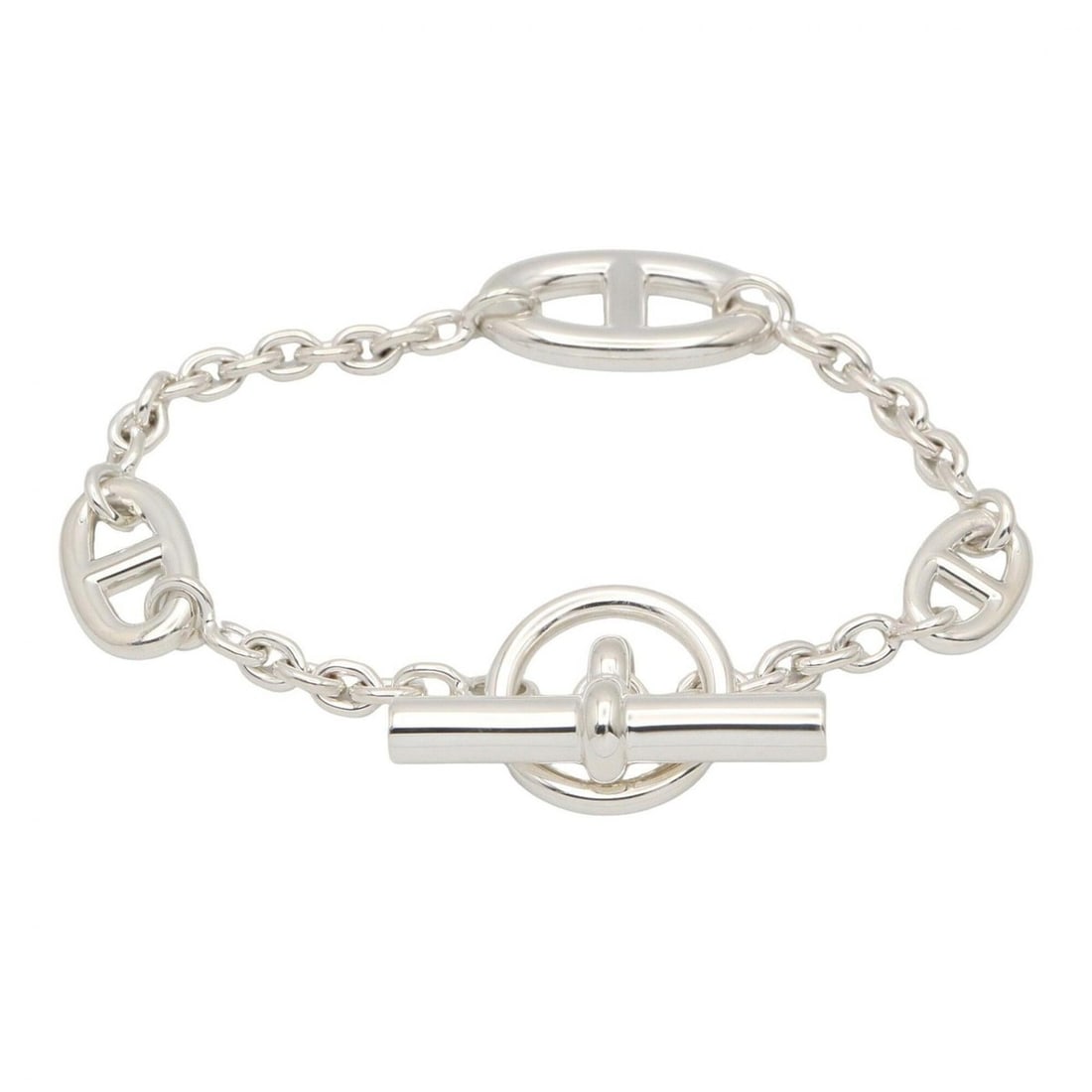 Hermes Farandole LG Bracelet, Silver 925, Accessory, Men's, Women's, Tone: --- Catalog ---Category: SizeLength: 16.5cm / 6.49''Category: DesignType: Charm braceletColor: SilverGender: Men,WomenMaterial: Silver 925Category: GeneralBrand: Hermes--- Item List ---Section: Condit