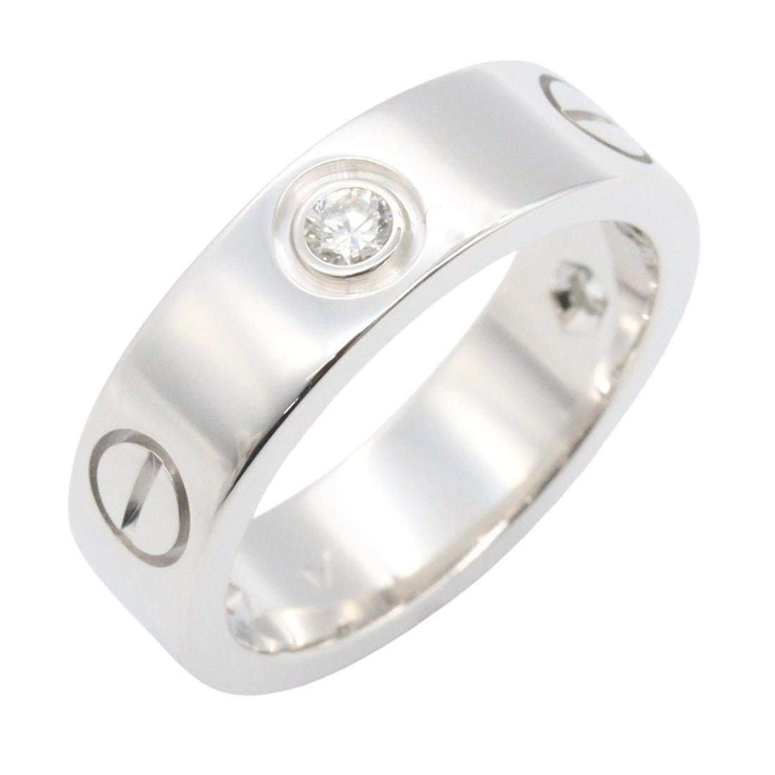 Cartier Love Ring 3PD - 18K White Gold (18KWG) Diamond for Women Silver/Clear Tone B4032500: --- Catalog ---Category: SizeJP Size: 10US Size: 5.5Category: DesignType: Band ringColor: Clear, SilverGender: WomenMaterial: White gold (18K)Category: GeneralMPN: B4032500Brand: Cartier--- Item List 