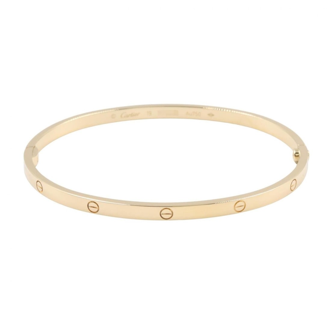 Cartier Love Bracelet SM Accessory 18K (Yellow Gold) Women's Gold Tone B6047519: --- Catalog ---Category: SizeLength: 17.5cm / 6.88''Category: DesignType: BangleGender: WomenMaterial: Yellow gold (18K)Category: GeneralMPN: B6047519Brand: Cartier--- Item List ---Section: ConditionR