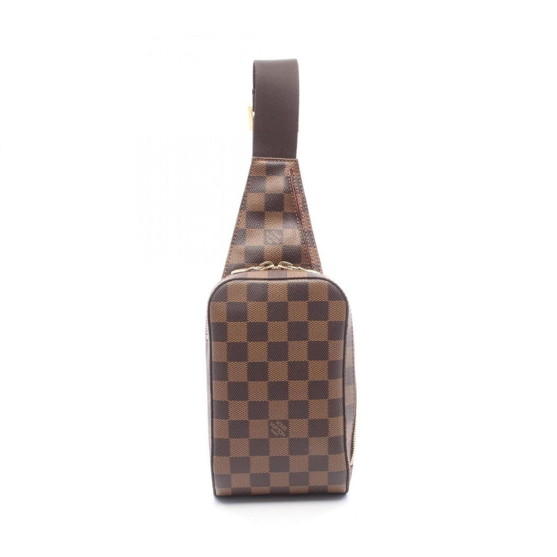 Louis Vuitton Geronimos Damier Ebene Waist Bag/Body Bag/Handbag, Coated Canvas, Men's/Women's,: --- Catalog ---Category: SizeSize (HxWxD): 19cm x 11.5cm x 5cm / 7.48'' x 4.52'' x 1.96''Category: DesignType: Fanny pack, HandbagColor: BrownGender: Men,WomenMaterial: Coated canvas Category: General