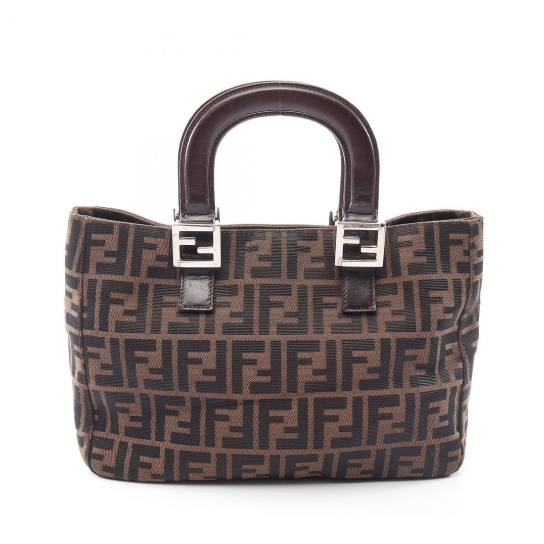 Fendi Zucca handbag, canvas and leather, women's, beige, brown, black.: --- Catalog ---Category: SizeSize (HxWxD): 21.5cm x 29.5cm x 11.5cm / 8.46'' x 11.61'' x 4.52''Category: DesignType: HandbagColor: Beige, Black, BrownGender: WomenMaterial: Canvas , Leather Category: 