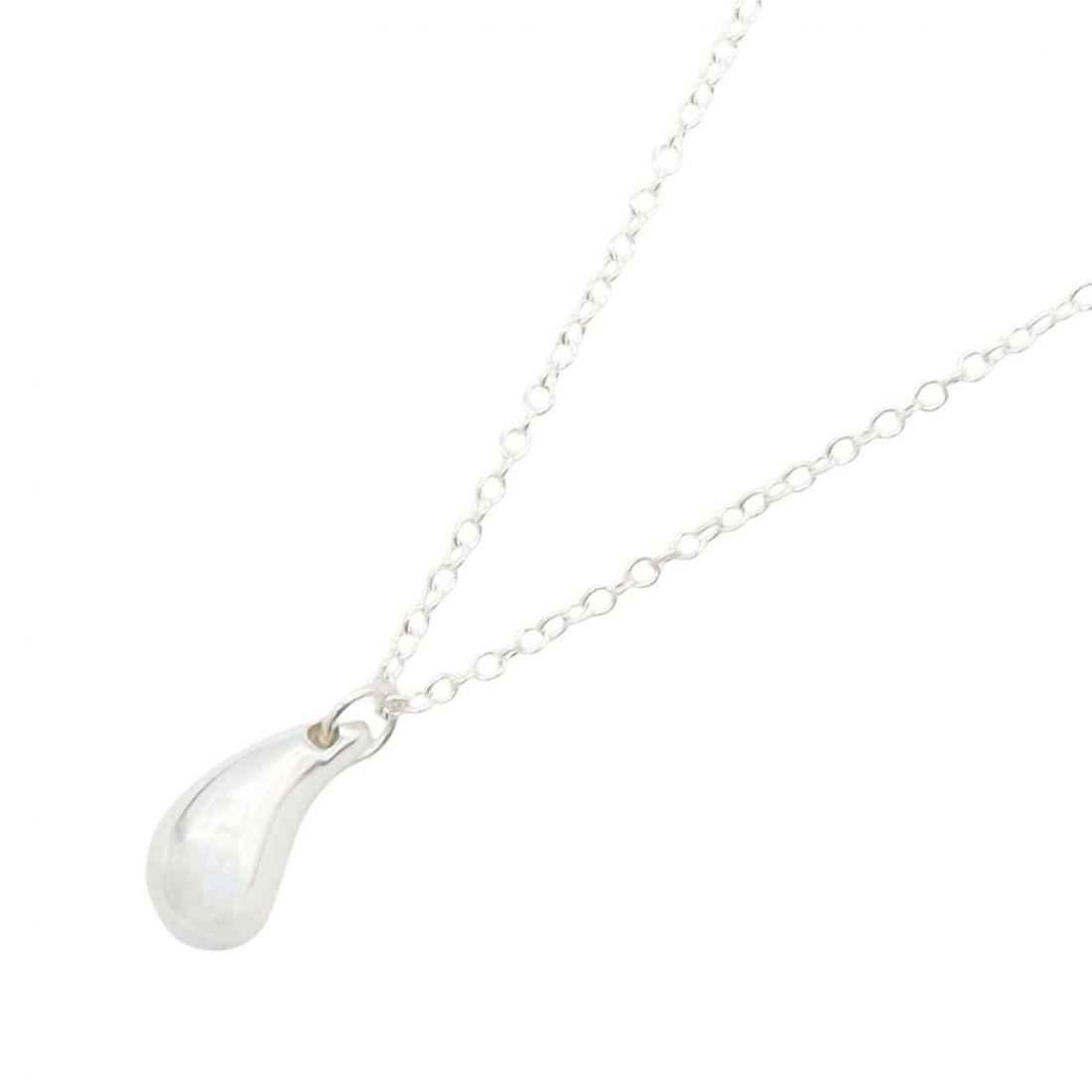 Tiffany & Co. Teardrop Necklace, Sterling Silver 925, Women's Jewelry, Tone: --- Catalog ---Category: SizePendant Size: 10mm x 4mm / 0.39'' x 0.15''Neck Circumference: 41 cm / 16.14''Category: DesignColor: SilverGender: WomenMaterial: Silver 925Necklace Type: NecklaceCategory:
