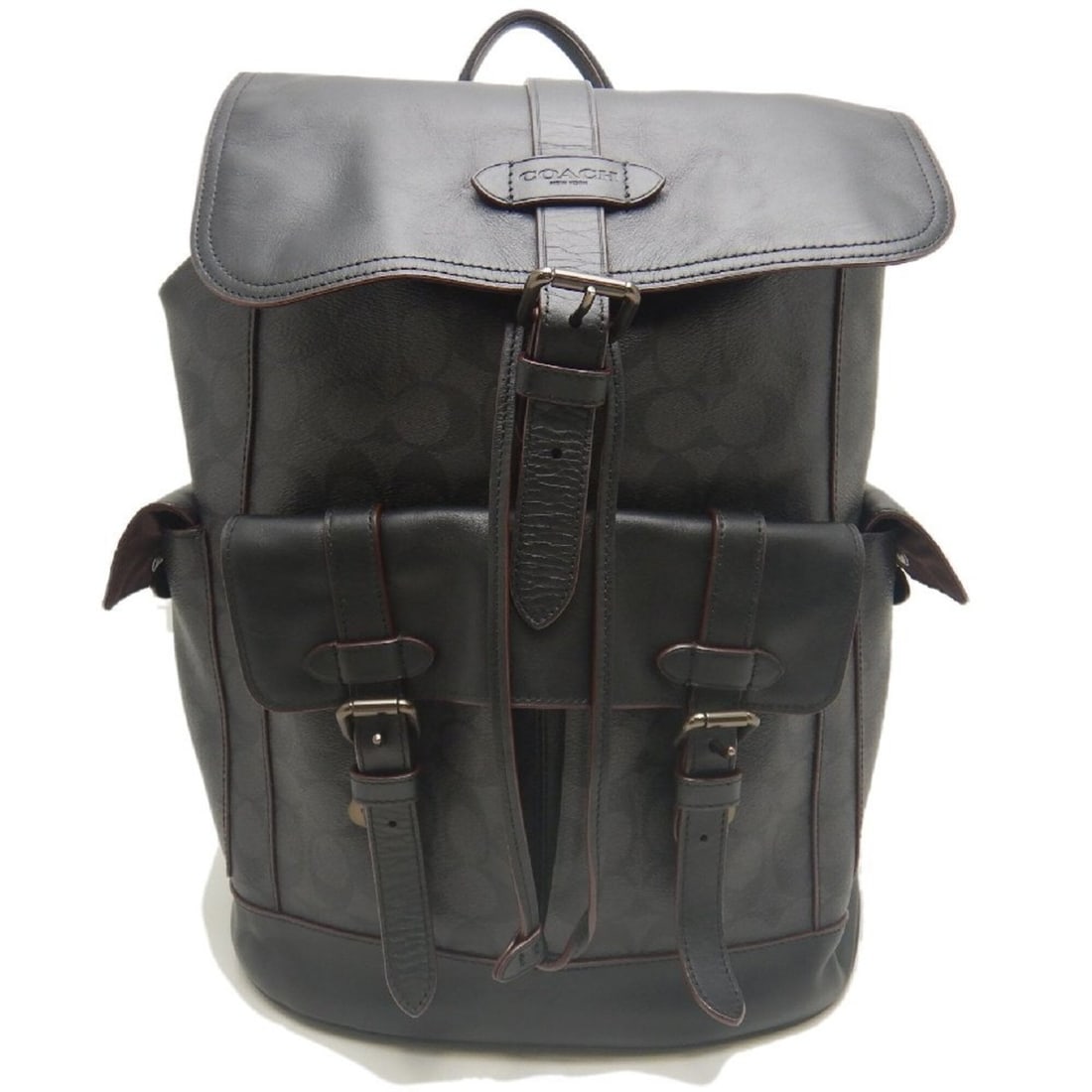 COACH Hudson F50044 Backpack, Black, Outlet, Men's, 254040 (1 of 20)