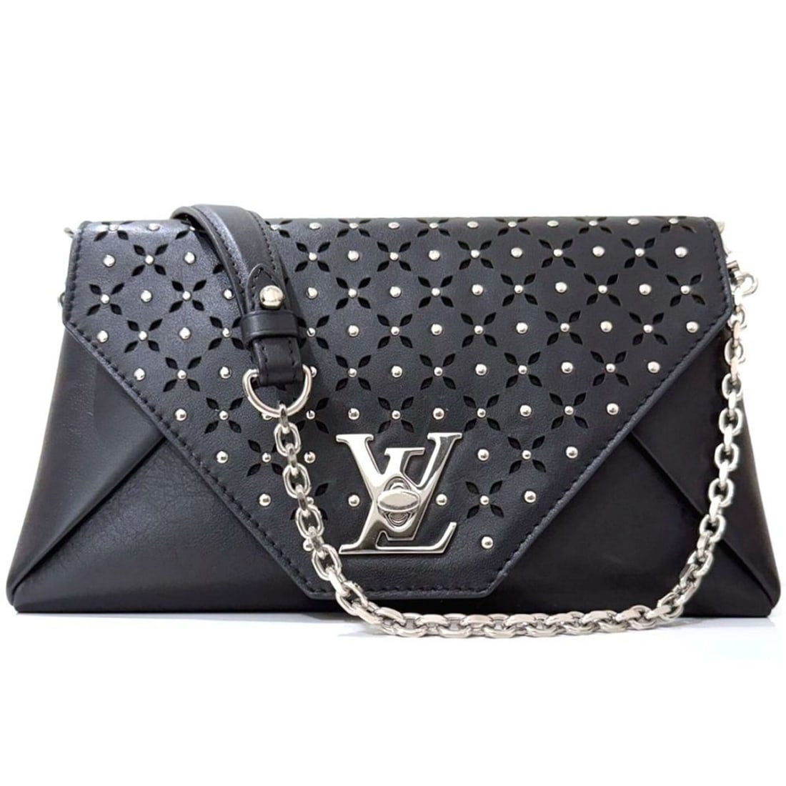LOUIS VUITTON Love Note M54871 Shoulder Bag, Calfskin, Black, Women's 353345: --- Catalog ---Category: SizeSize (HxWxD): 14.5cm x 26cm x 5.5cm / 5.7'' x 10.23'' x 2.16''Category: DesignType: Shoulder bagColor: BlackGender: WomenClosure: Turn lockMaterial: Leather Leather/Fur Ty