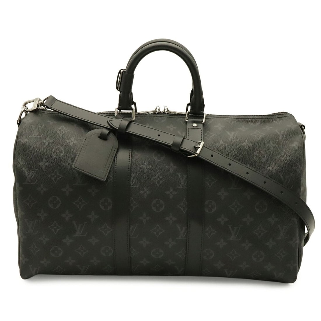 LOUIS VUITTON Louis Vuitton Monogram Eclipse Keepall Bandoulière 45 Boston Bag Travel Shoulder (1 of 10)