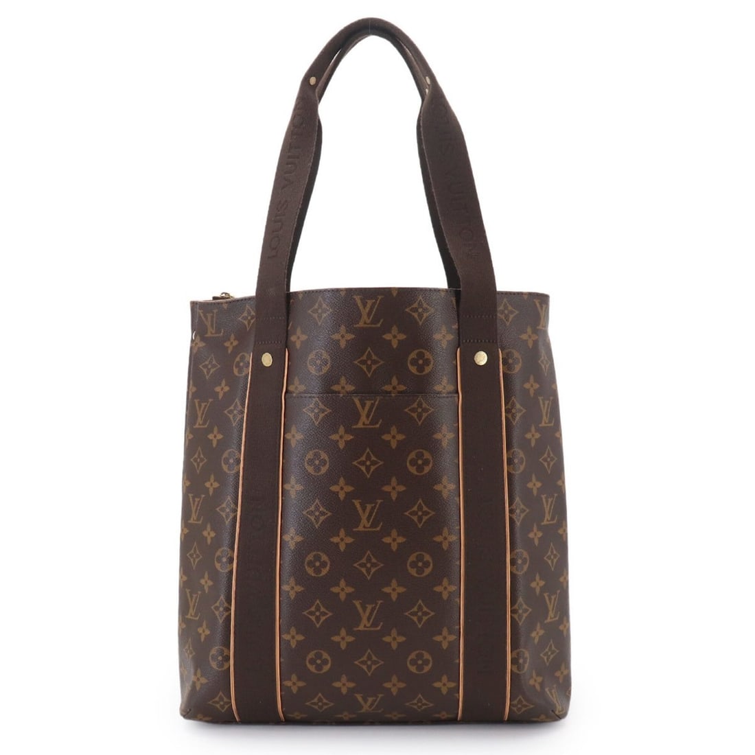 Louis Vuitton Monogram Cabas Beaubourg Tote Handbag, Brown, M53013, Gold Hardware: --- Catalog ---Category: SizeSize (HxWxD): 37cm x 32cm x 11cm / 14.56'' x 12.59'' x 4.33''Category: DesignType: Tote bagColor: MonogramGender: Men,WomenMaterial: Monogram , Canvas Category: GeneralBra