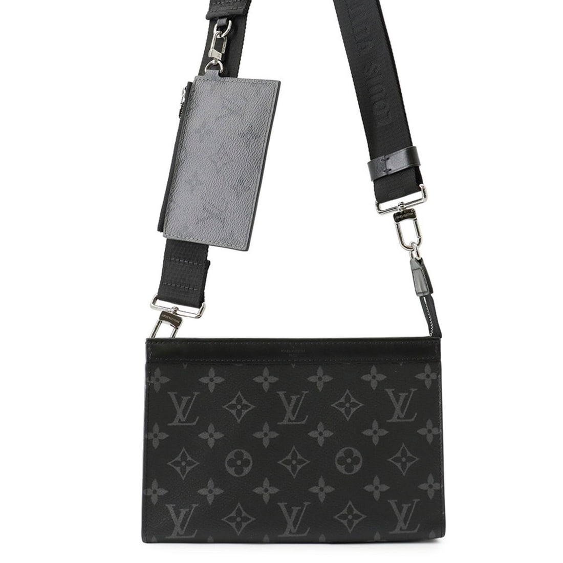Louis Vuitton Shoulder Bag Monogram Eclipse Reverse Gaston Wearable Wallet M81124 Black Handbag for (1 of 14)