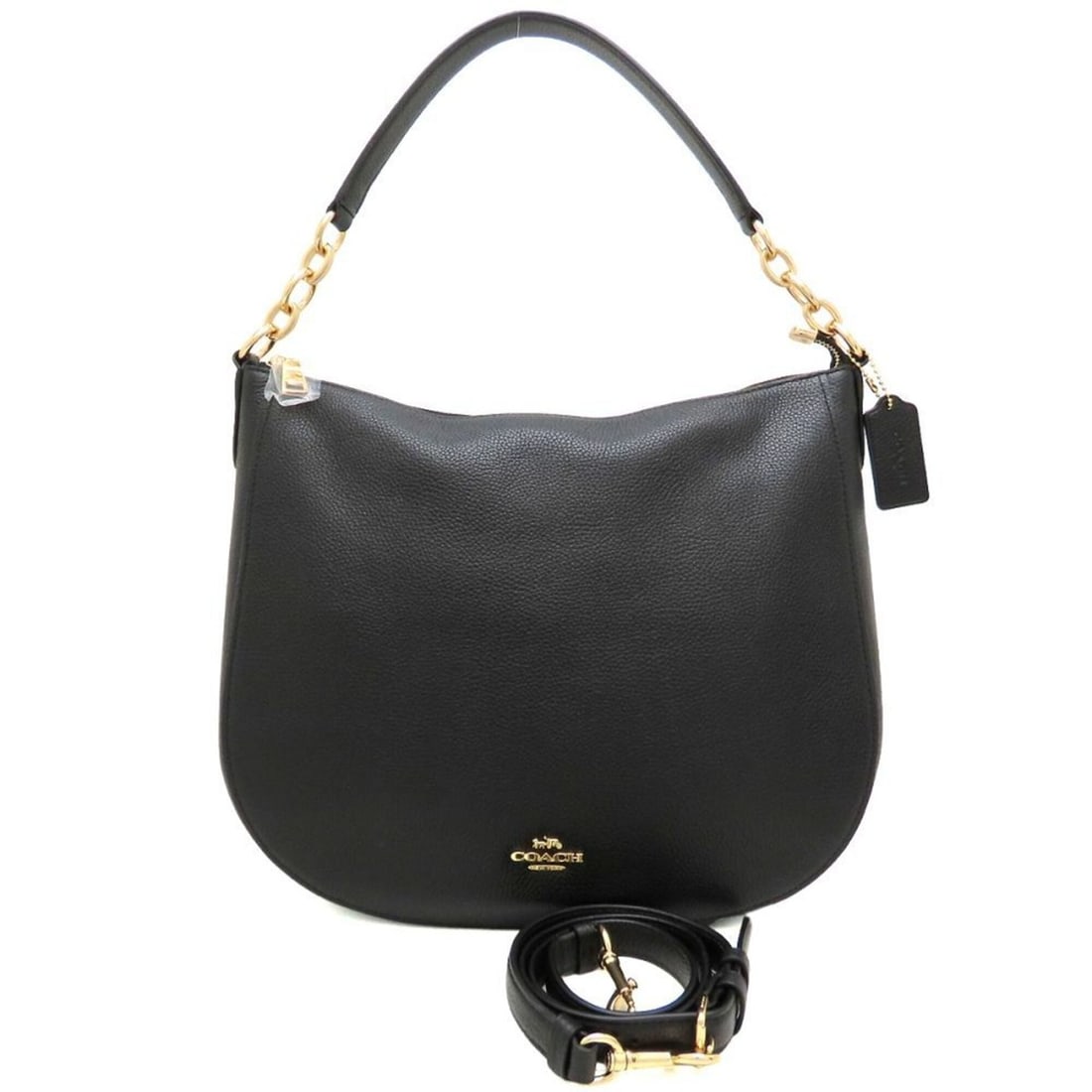 COACH Shoulder Bag 58036 Leather Black Women's 353369: --- Catalog ---Category: SizeSize (HxWxD): 27cm x 32cm x 10cm / 10.62'' x 12.59'' x 3.93''Strap Length: 72cm - 102.5cm / 28.34'' - 40.35''Category: DesignType: Shoulder bagColor: BlackGender: WomenClo