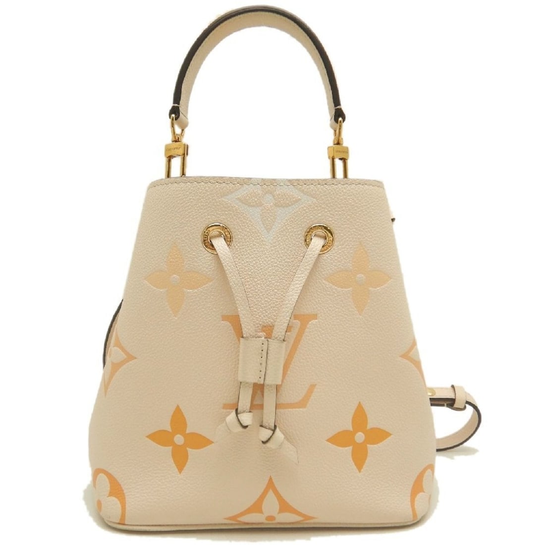 LOUIS VUITTON Louis Vuitton Monogram Empreinte NeoNoe BB M45716 Shoulder Bag Cream Saffron Women's: --- Catalog ---Category: SizeSize (HxWxD): 20cm x 20cm x 13cm / 7.87'' x 7.87'' x 5.11''Category: DesignType: Shoulder bagColor: Cream, SaffronGender: WomenClosure: OpenMaterial: Monogram Empreinte Ha