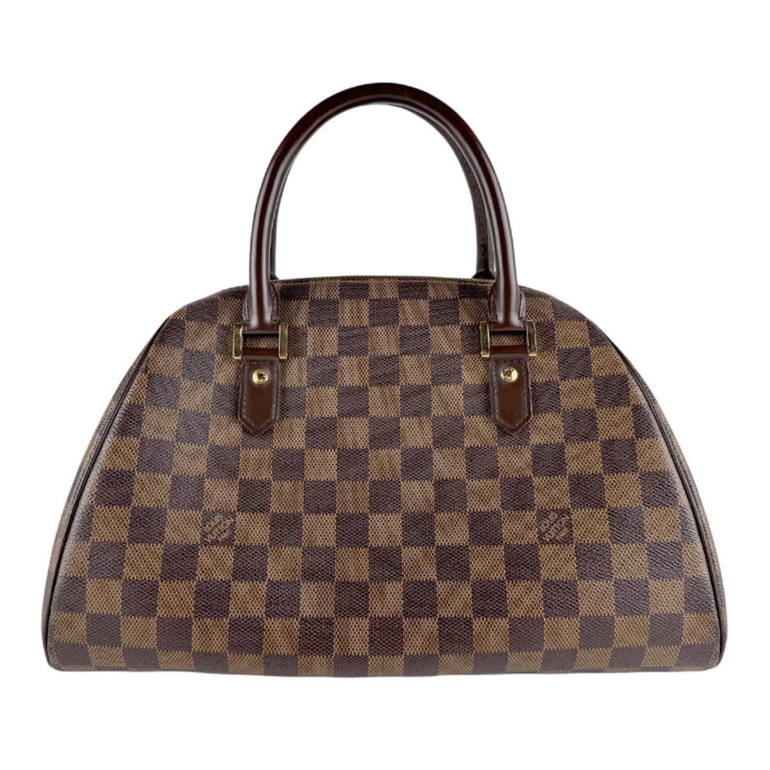 Louis Vuitton LOUIS VUITTON Damier Ribera MM Handbag, Canvas, Brown Gold, Women's, N41434 z10477: --- Catalog ---Category: SizeSize (HxWxD): 19cm x 34cm x 19cm / 7.48'' x 13.38'' x 7.48''Category: DesignType: HandbagColor: Brown, Damier CanvasGender: WomenMaterial: Damier Canvas Category: GeneralM