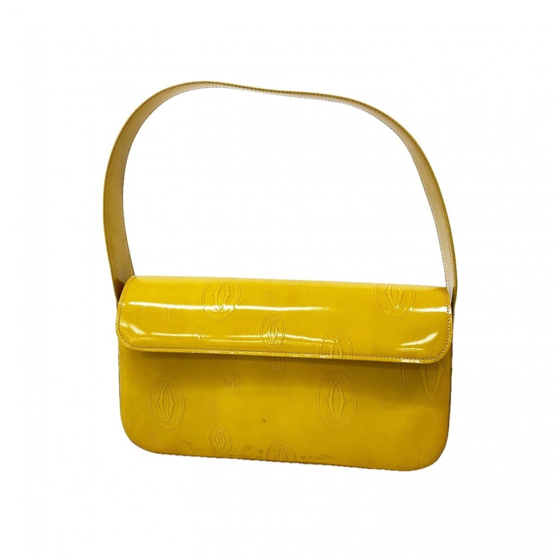 Cartier Happy Birthday handbag, enamel yellow, women's, P3102579: --- Catalog ---Category: SizeSize (HxWxD): 15cm x 24cm x 4.5cm / 5.9'' x 9.44'' x 1.77''Category: DesignType: HandbagColor: YellowGender: WomenHardware Color: GoldCategory: GeneralBrand: Cartier--- It