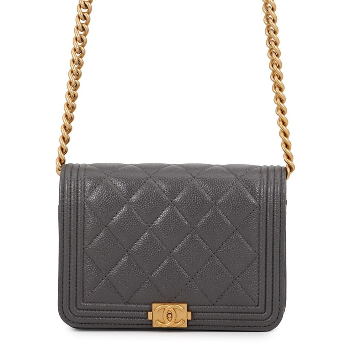 Chanel Chain Wallet Boy 15 Caviar Skin A67364 CHANEL Women's WALLET (1 of 14)
