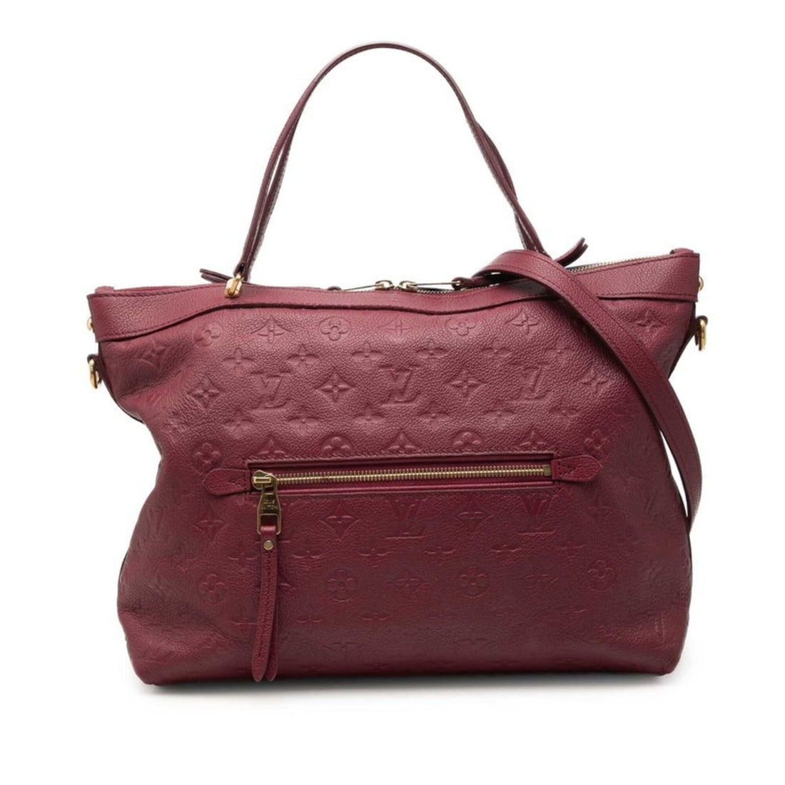 Louis Vuitton Monogram Empreinte Bastille MM Tote Bag Shoulder 2WAY M41166 Aurore Wine Red Leather: --- Catalog ---Category: SizeSize (HxWxD): 28cm x 39cm x 12cm / 11.02'' x 15.35'' x 4.72''Category: DesignType: Shoulder bag, Tote bagColor: Aurore, Red color, WineGender: WomenMaterial: Leather Categ