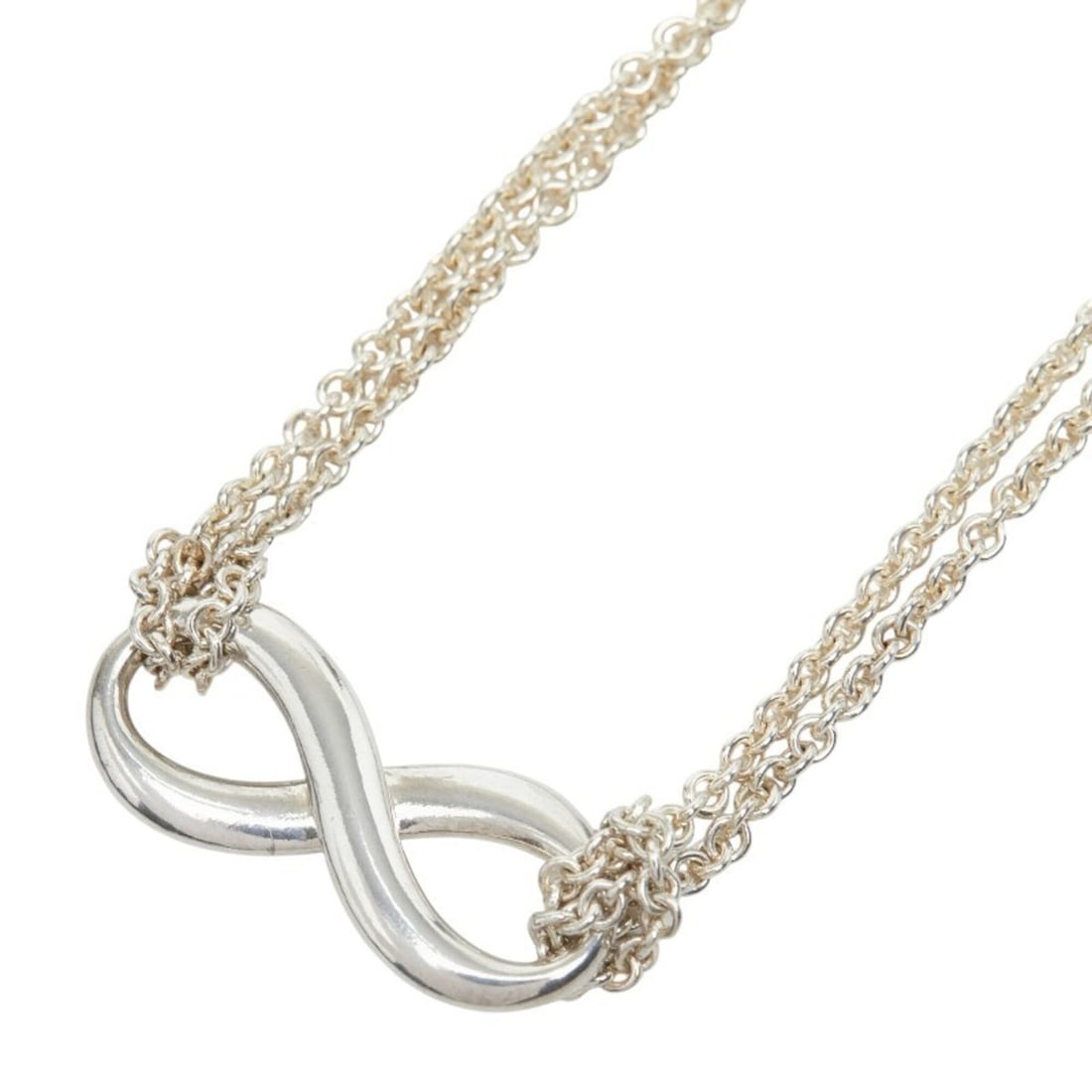 Tiffany & Co. Infinity Necklace, SV925 Silver, Women's.: --- Catalog ---Category: SizePendant Size: 8.2mm x 21mm / 0.32'' x 0.82''Neck Circumference: 40 cm / 15.74''Category: DesignGender: WomenMaterial: Silver 925Necklace Type: NecklaceCategory: GeneralBra