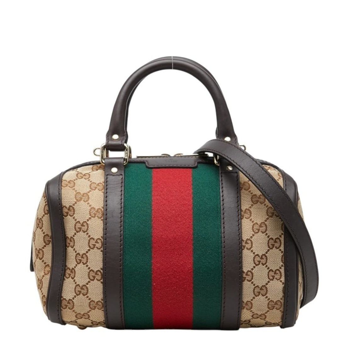 Gucci GG Canvas Sherry Line Handbag/Shoulder Bag 2WAY 269876 Beige Multicolor Leather Women's GUCCI (1 of 12)