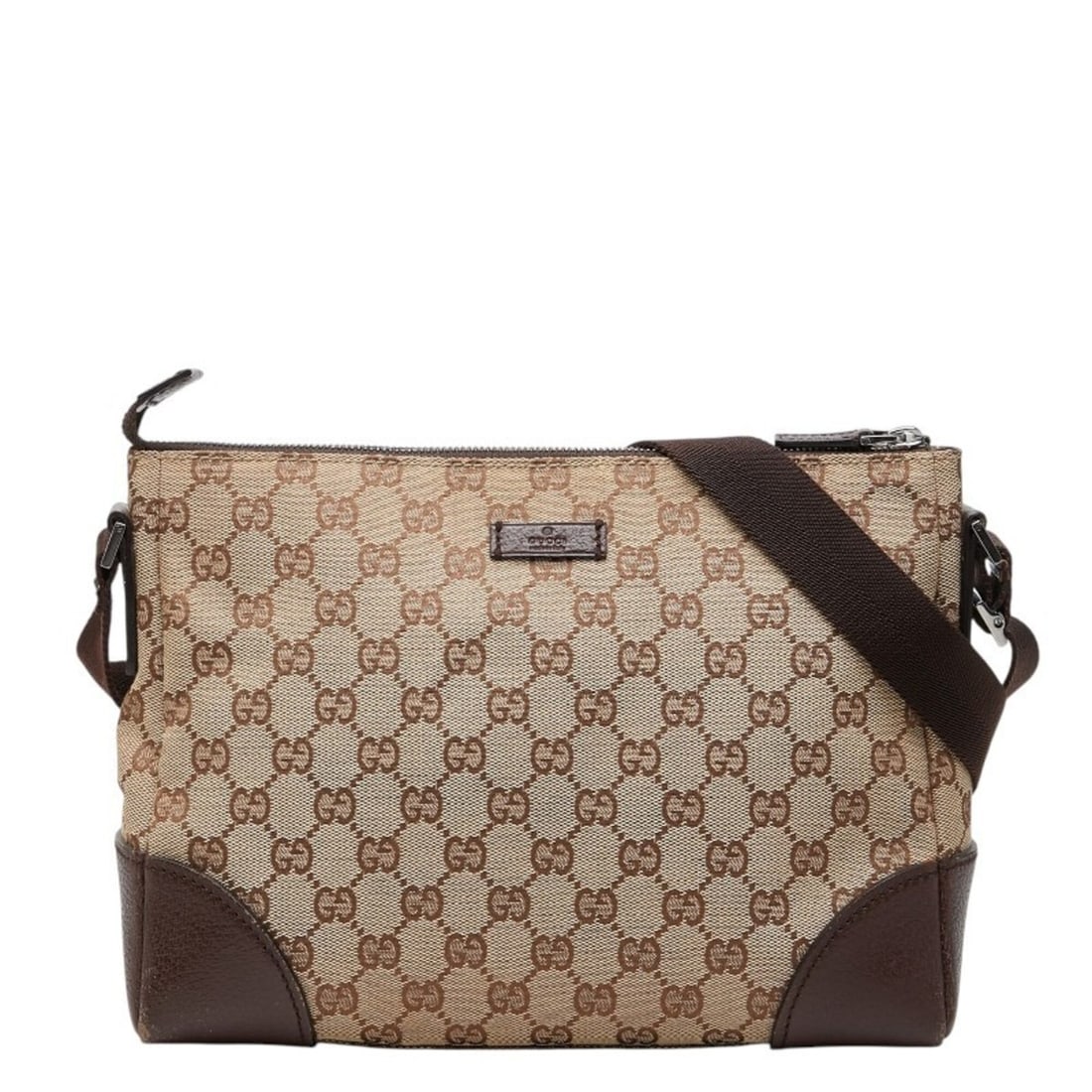 Gucci GG Canvas Crossbody Shoulder Bag 114273 Beige Brown Leather Women's GUCCI: --- Catalog ---Category: SizeSize (HxWxD): 20cm x 28cm x 8cm / 7.87'' x 11.02'' x 3.14''Category: DesignType: Shoulder bagColor: Beige, BrownGender: WomenMaterial: Canvas , Leather Category: GeneralBr