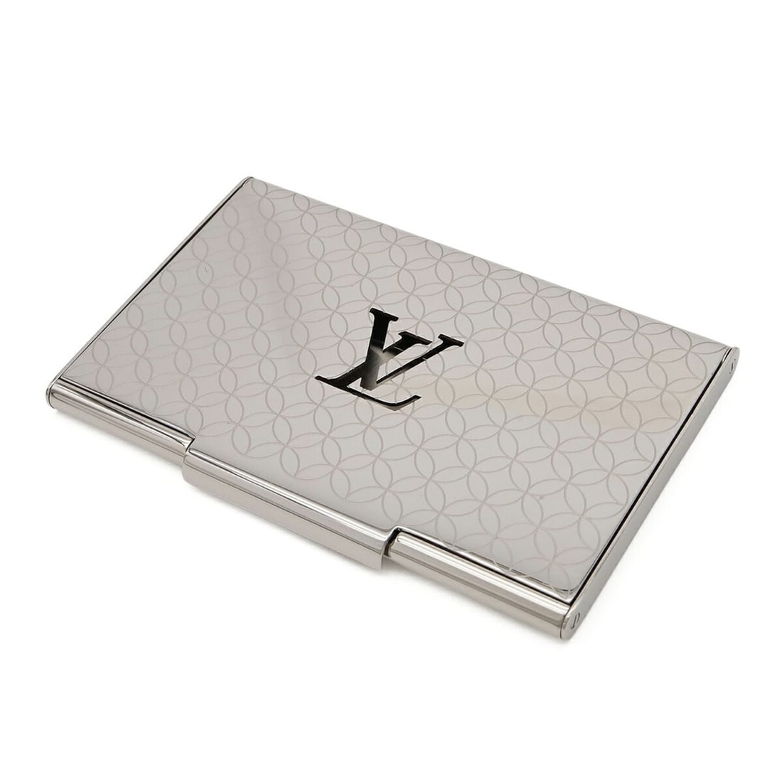 LOUIS VUITTON Louis Vuitton Porte Cartes Champs-Élysées Business Card Holder/Card Case Metal: --- Catalog ---Category: DesignType: Business card caseColor: SilverGender: WomenMaterial: Metal Category: GeneralBrand: Louis VuittonCategory: Physical PropertiesSize (HxWxD): 6cm x 9.7cm / 2.36'' x 