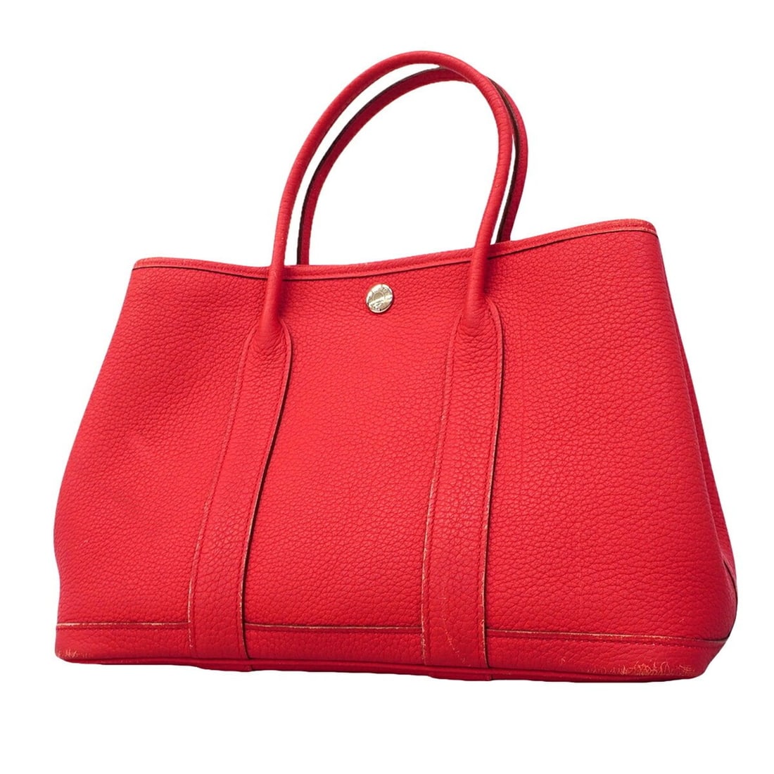 Hermes Garden TPM Tote Bag, Negonda Leather, Rose Extreme, T Stamp, Women's, P3177559: --- Catalog ---Category: SizeSize (HxWxD): 21cm x 30cm x 13cm / 8.26'' x 11.81'' x 5.11''Category: DesignType: Tote bagColor: PinkGender: WomenMaterial: Negonda leather Hardware Color: SilverCategory: