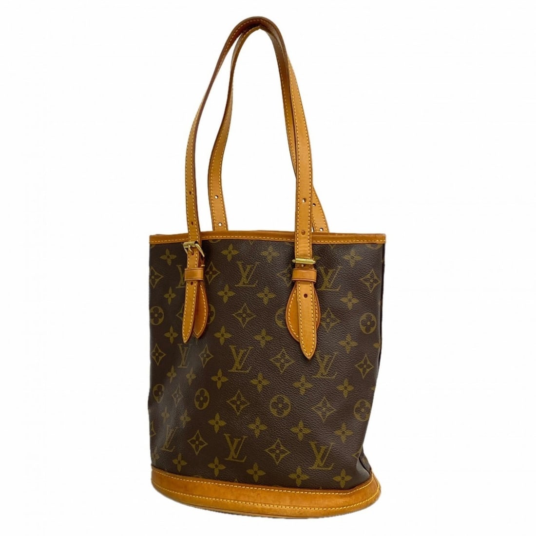 Louis Vuitton Monogram Bucket PM Tote Bag M42238 Brown Women's P3253612: --- Catalog ---Category: SizeSize (HxWxD): 25.5cm x 23cm x 16cm / 10.03'' x 9.05'' x 6.29''Category: DesignType: Tote bagColor: BrownGender: WomenCategory: GeneralMPN: M42238Brand: Louis Vuitton--- It