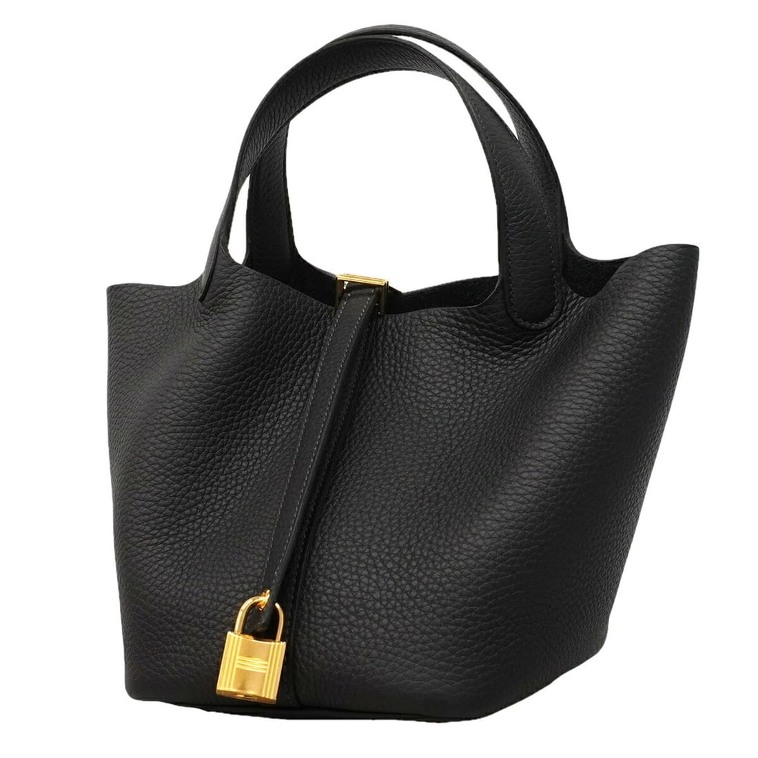 Hermes Picotin Lock PM handbag, Taurillon Clemence leather, Caban, K stamp, women's, P3216868 (1 of 11)