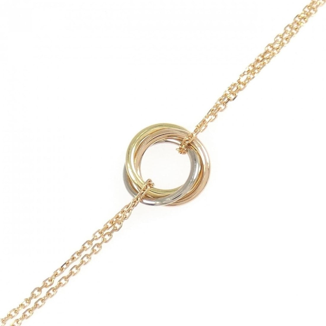 Cartier Trinity Bracelet: --- Catalog ---Category: SizeLength: 16cm - 18cm / 6.29'' - 7.08''Category: DesignType: Charm braceletGender: WomenMaterial: Pink gold (18K), White gold (18K), Yellow gold (18K)Category: GeneralBrand: