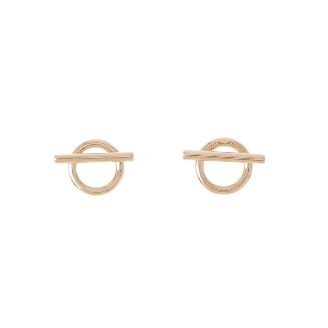 Hermes Echappet PM Earrings: --- Catalog ---Category: SizeSize (HxWxD): 8.00mm x 11.20mm / 0.31'' x 0.44''Category: DesignType: Stud earringsGender: WomenMaterial: Pink gold (18K)Category: GeneralMPN: H219596BBrand: Hermes---