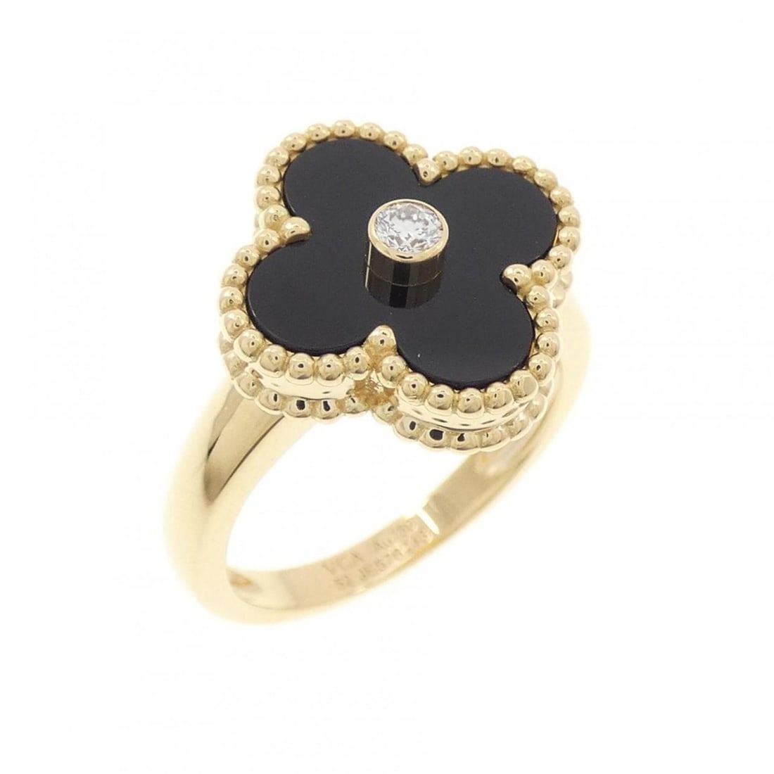 Van Cleef & Arpels Vintage Alhambra Ring: --- Catalog ---Category: SizeUS Size: 6.5Brand Size: 52Category: DesignType: Band ringGender: WomenMaterial: Yellow gold (18K)Category: GeneralBrand: Van Cleef & Arpels--- Item List ---Section: