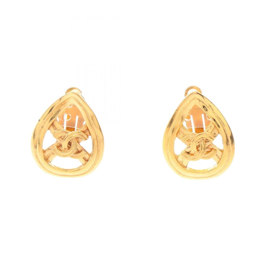 Chanel Coco Mark Teardrop Earrings, Gold Plated (GP), Women's, Tone: --- Catalog ---Category: SizeSize (HxWxD): 29.00mm x 23.00mm / 1.14'' x 0.91''Category: DesignType: Clip earringsColor: GoldGender: WomenMaterial: Gold platingCategory: GeneralBrand: Chanel--- Item Li