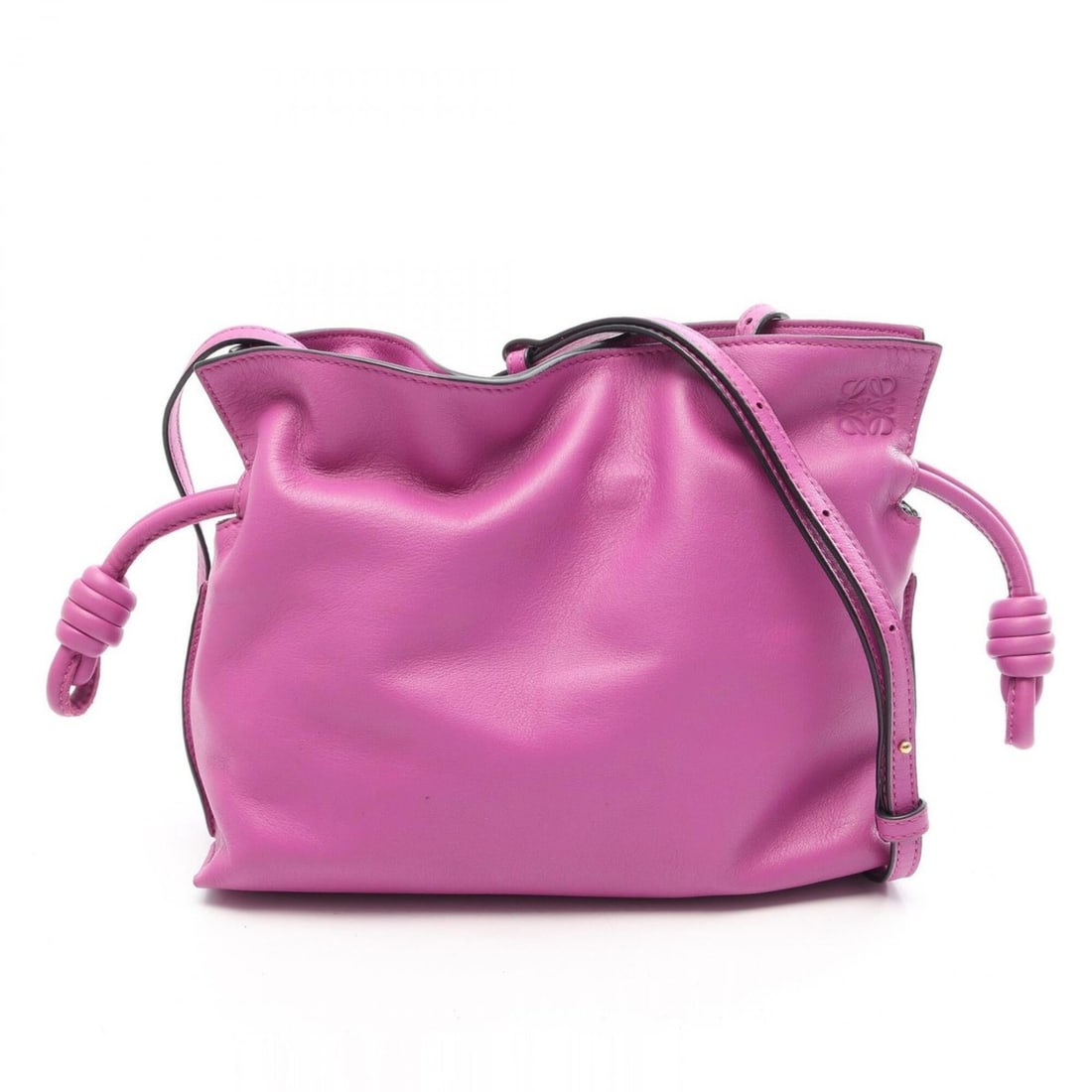 Loewe Flamenco Clutch Mini Shoulder Bag Handbag Leather Women's Purple: --- Catalog ---Category: SizeSize (HxWxD): 19cm x 23cm x 7cm / 7.48'' x 9.05'' x 2.75''Category: DesignType: Handbag, Shoulder bagColor: PurpleGender: WomenMaterial: Leather Category: GeneralBrand: Lo