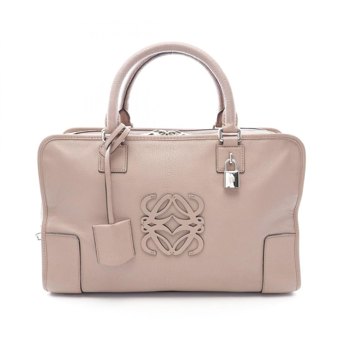 Loewe Amazona 36 Handbag, Leather, Women's, Beige: --- Catalog ---Category: SizeSize (HxWxD): 20cm x 35cm x 14cm / 7.87'' x 13.77'' x 5.51''Category: DesignType: HandbagColor: BeigeGender: WomenMaterial: Leather Category: GeneralBrand: Loewe--- Item L
