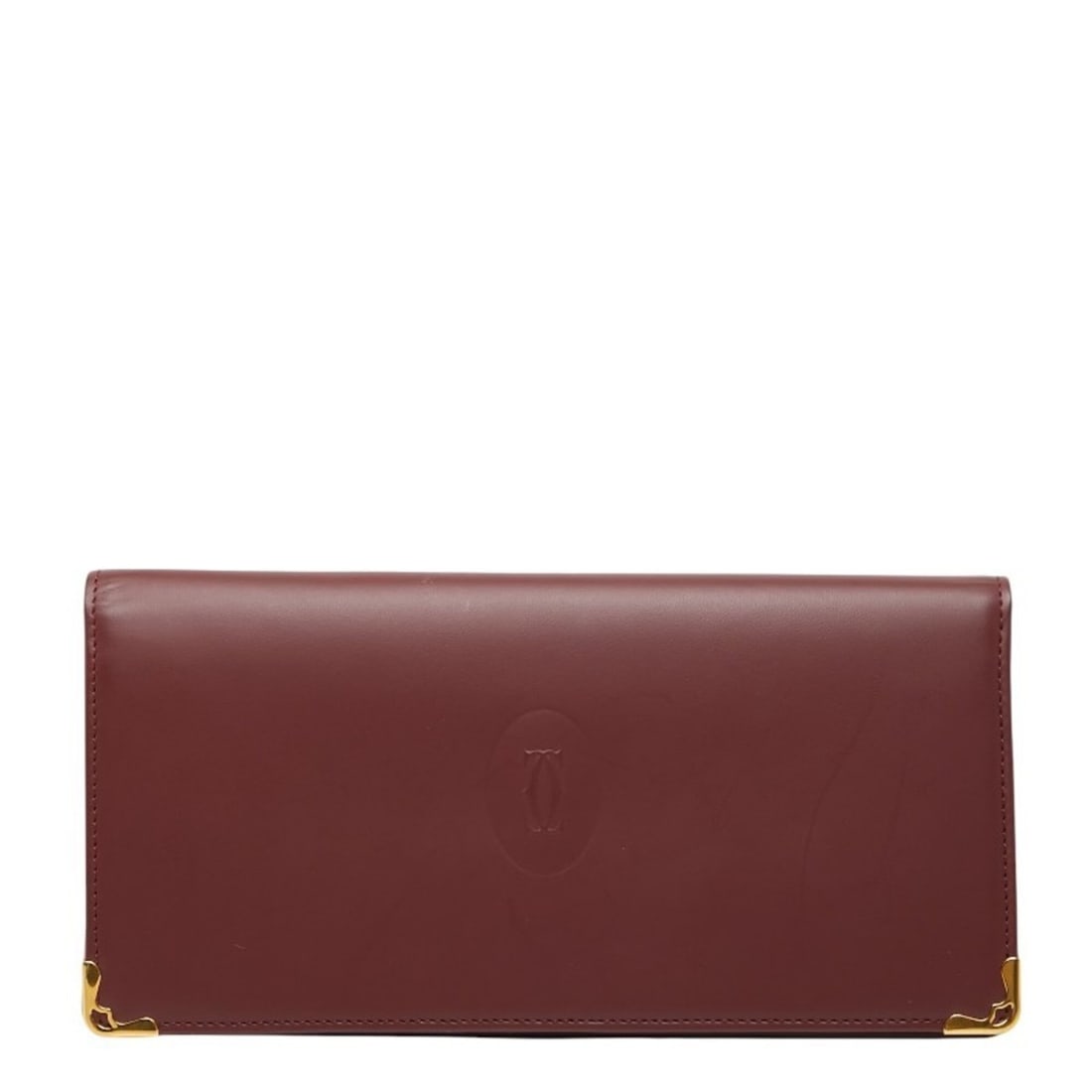 Cartier Must Line Long Wallet, Bordeaux/Wine Red Leather, Women's, CARTIER: --- Catalog ---Category: SizeSize (HxWxD): 9cm x 18.5cm x 1.5cm / 3.54'' x 7.28'' x 0.59''Category: DesignType: Long wallet (bi-fold)Color: Bordeaux, Wine redGender: WomenClosure: FlapMaterial: Leathe
