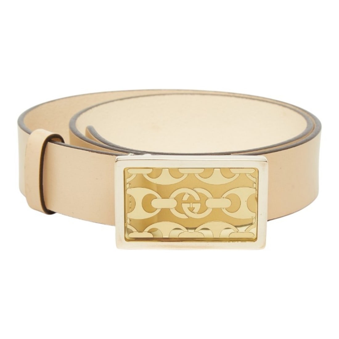 Gucci belt, size: 80 (32), beige leather, women's.: --- Catalog ---Category: SizeWidth: 3.5cm / 1.37''Length: 78.5cm - 83.5cm / 30.9'' - 32.87''Category: DesignType: Standard beltColor: BeigeGender: WomenMaterial (Strap): Leather Number of Belt Holes: 
