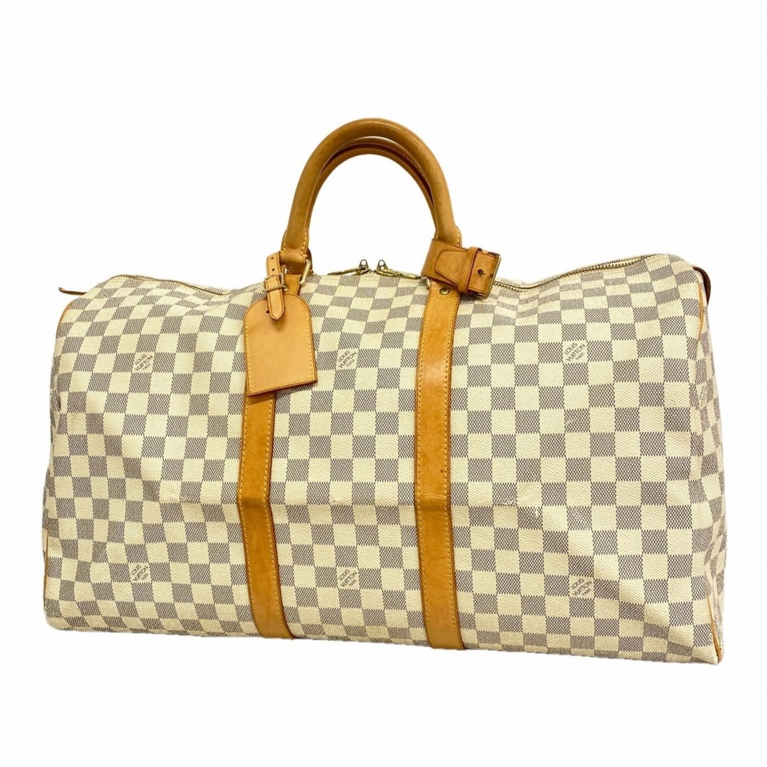 Louis Vuitton Bags - Boston Damier Azur Keepall 50 N41430 White Men's & Women's: --- Catalog ---Category: SizeSize (HxWxD): 28cm x 51cm x 21.5cm / 11.02'' x 20.07'' x 8.46''Category: DesignType: Boston bagColor: WhiteGender: Men,WomenCategory: GeneralMPN: N41430Brand: Louis Vuitto