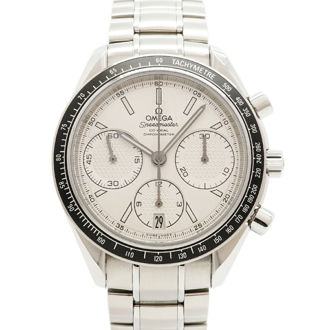 Omega Speedmaster Racing 326.30.40.50.02.001 Silver Dial Men's Watch: --- Catalog ---Category: SizeWrist Size: 17cm / 6.69''Case Diameter: 39.7mm / 1.56''Category: DesignType: WristwatchGender: MenColor (Dial): SilverMaterial (Band): Stainless steelCategory: GeneralMPN:
