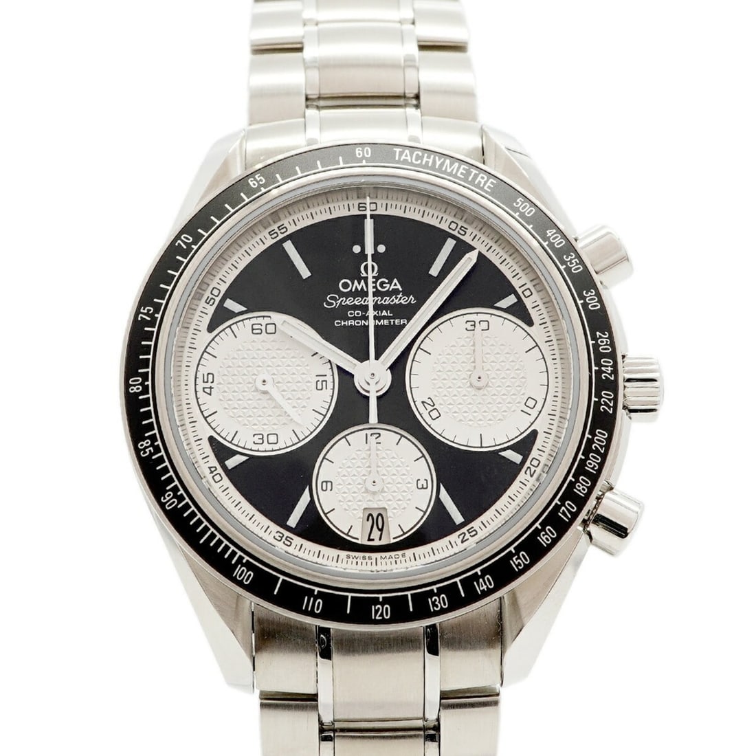 Omega Speedmaster Racing 326.30.40.50.01.002 Black Dial Men's Watch: --- Catalog ---Category: SizeWrist Size: 18cm / 7.08''Case Diameter: 40mm / 1.57''Category: DesignType: WristwatchGender: MenColor (Dial): BlackMaterial (Band): Stainless steelCategory: GeneralMPN: 32